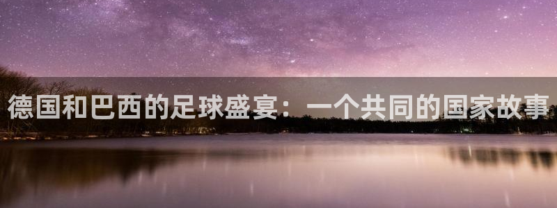 世界杯预选赛:德国和巴西的足球盛宴:一个共同的国家故事